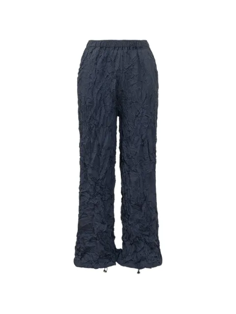 Gongdid Design hand-pleated trousers Blue GDM04