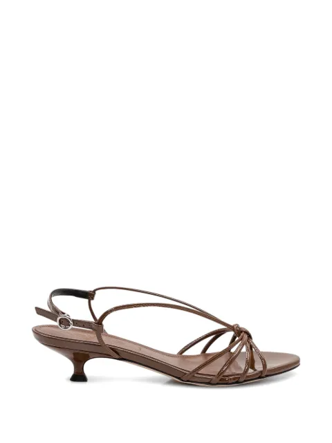 Aeyde Amara knotted strap sandals Brown A11HS0662005222126