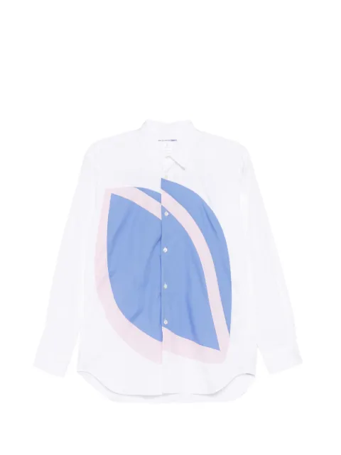 Comme Des Garçons Shirt panel shirt White FQB011