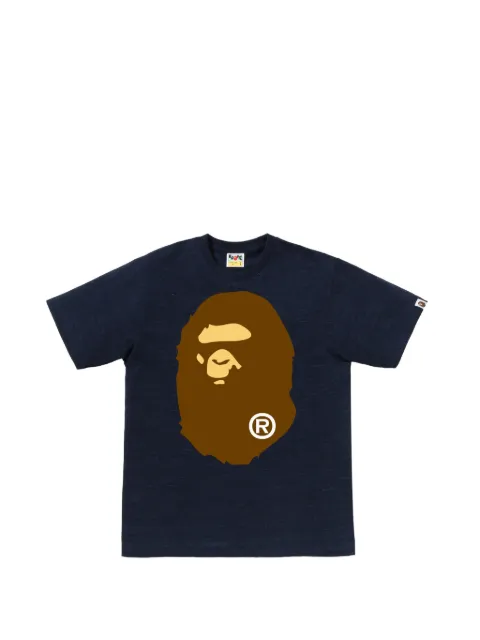A BATHING APE® Big Ape Head cotton T-shirt Blue 001TEM301002M
