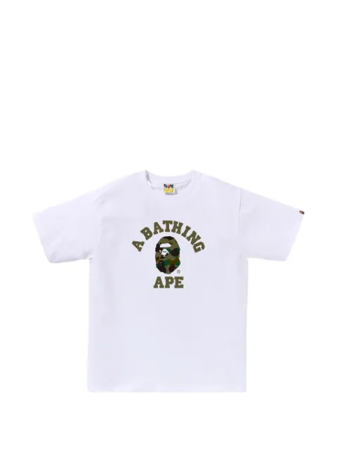 A BATHING APE® camouflage-print T-shirt White 001TEM301013M