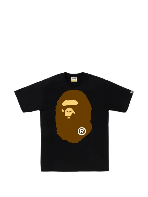 A BATHING APE® Big Ape Head cotton T-shirt Black 001TEM301002M