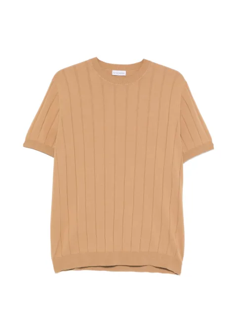 ÉPHÉMÈRE short-sleeve ribbed-knit T-shirt Neutrals DK17026