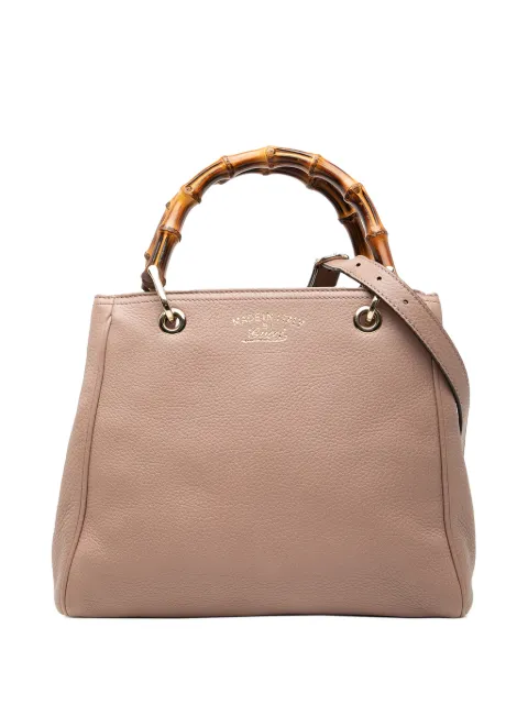 Gucci Pre-Owned 2000-2015 Small Calfskin Bamboo Shopper satchel Brown YJAV2JTBGTWSRQAF