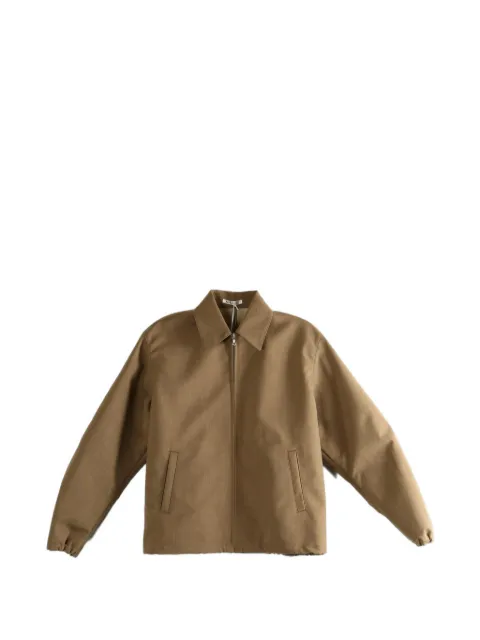 Auralee zip collar jacket Brown A26SB04WB