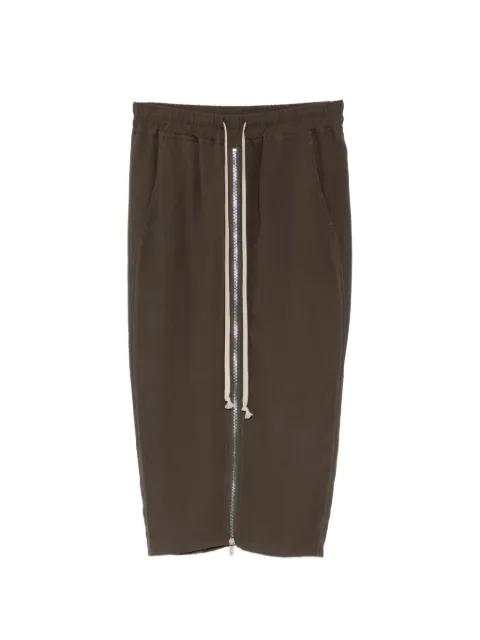 Rick Owens Pillar midi skirt Brown RP01F6375G