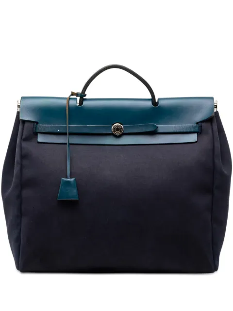 Hermès Pre-Owned 2002-2007 Toile Herbag MM satchel Blue SRUOD4PSMR541LU6