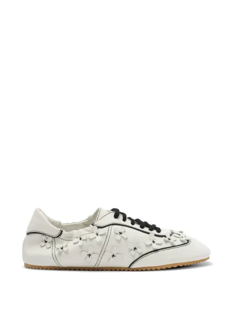 Scarosso Riley flowers round-toe sneakers White RILEYSNEAWFLCALF