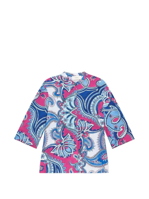 MALIPARMI paisley-print shirt Blue JM557570671A8184