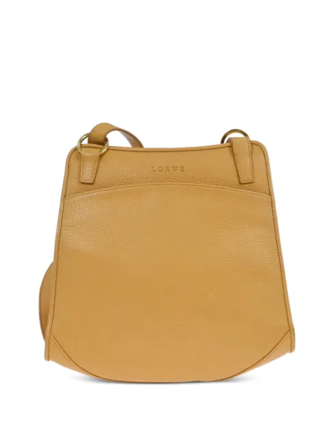 Loewe Pre-Owned 1990s top handle leather shoulder bag Neutrals 126281