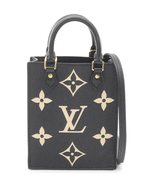 Louis Vuitton Pre-Owned 2021-2025 Bicolor Monogram Empreinte Petit Sac Plat satchel Black YVP65K79NSUIEI5P