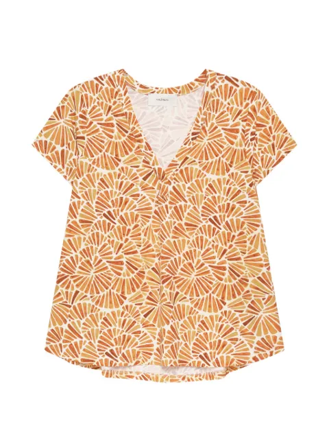 MALIPARMI V-neck T-shirt Yellow JK027970672B7005