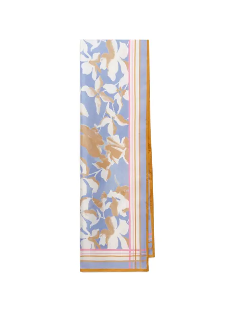 MALIPARMI floral-print scarf Blue IB034131032A8201