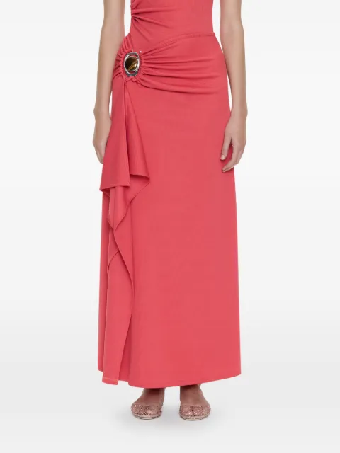 Christopher Esber Occhio Crystal Cascade skirt Pink 26014753