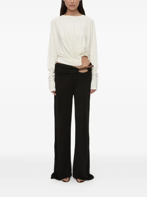 Christopher Esber cut-out chime trousers Black 26015855