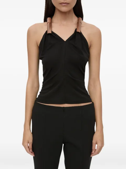 Christopher Esber wood-detail tank top Black 26011854BLACK