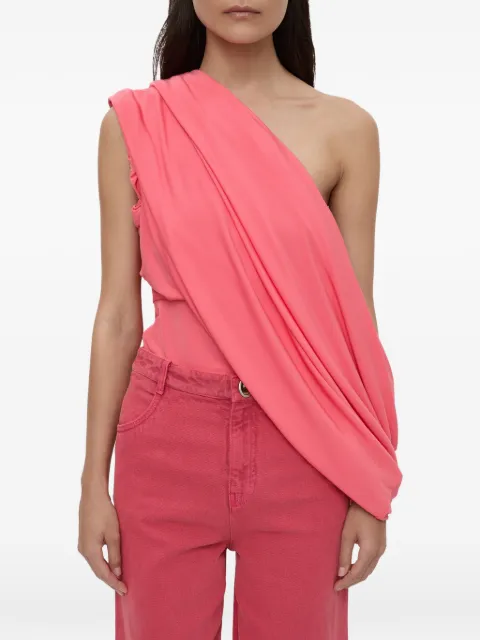 Christopher Esber draped jersey T-shirt Pink 25021395WATERMELON