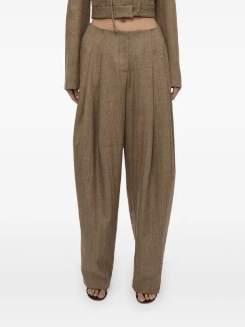 Christopher Esber Plinth herringbone trousers Neutrals 26015665