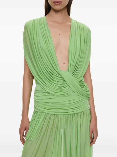 Christopher Esber Ripple drape top Green 26011814ALOE