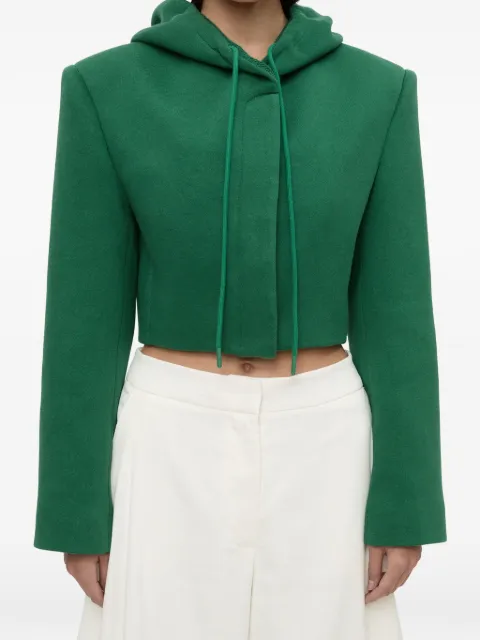 Christopher Esber Noa cropped-fit hooded jacket Green 26016922