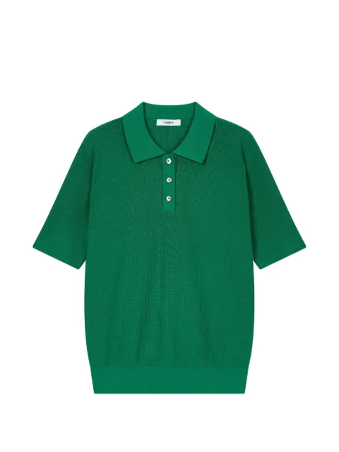 TOMBOY button polo knit Green 9106252171