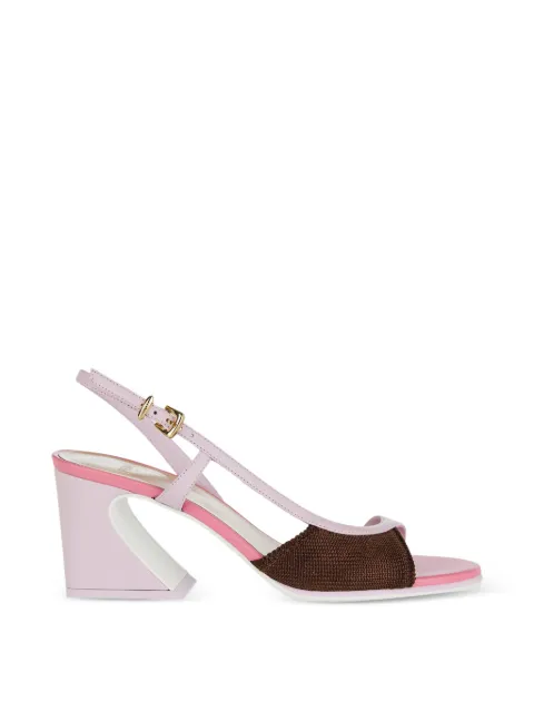 FENDI Arco ssymmetric sandals Pink 8X8929AWKS