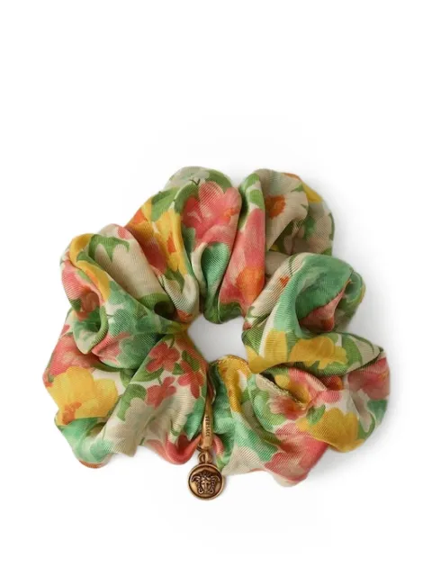 Versace the meadow print charm-detail scrunchie Green IELA0021A18033