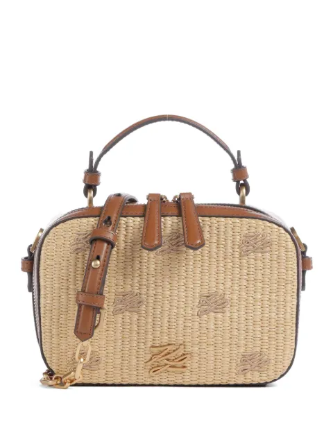 Karl Lagerfeld logo-detail cross body bag Brown B2W300411AN
