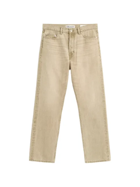 OUR LEGACY First Cu logo-patch jeans Grey M2265FO
