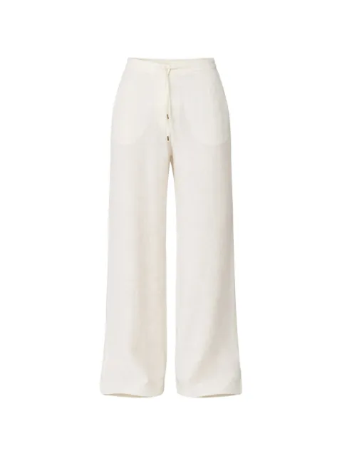 Max Mara drawstring-fastening trousers White 2616131042600