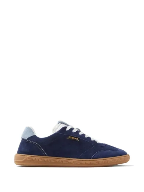 Versace Greca Court logo suede sneakers Blue 10242051A17946