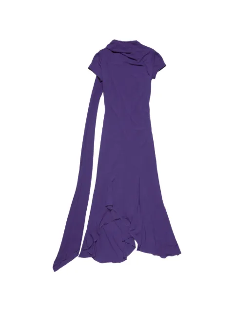 Acne Studios layered midi dress Purple A20930