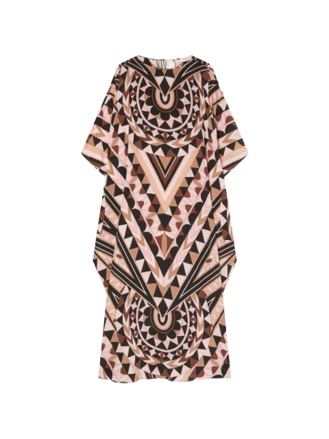 PUCCI Manuba print silk kaftan Black 6HRL486H773