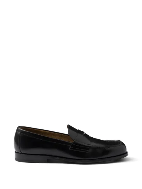 Prada brushed leather loafers Black 2DB201FX001055