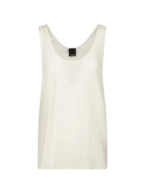 PINKO vest top in sand wash silk Neutrals 104670A2T7