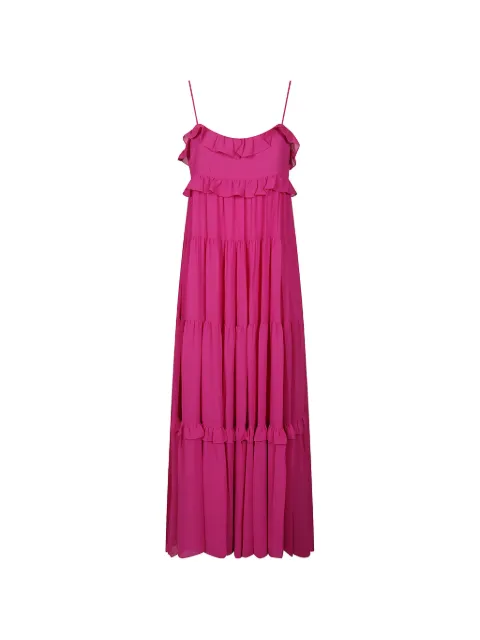 Michael Kors tiered-ruffles midi dress Pink MS683E37R3