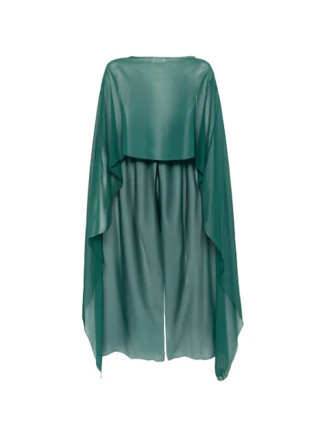 Antonelli Herve sheer cape Green L0729Q261