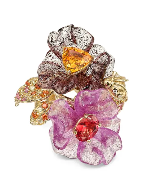Anabela Chan Blueberry & Sweet Potato Garden sapphire and diamond ring Gold ACFG01RSYGRR