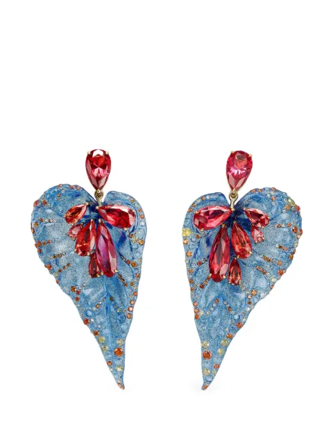 Anabela Chan Spirulina Begonia sapphire and blue topaz earrings Gold ACFG04ESYGRR