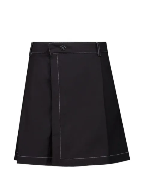 GmbH Qalbi stitch pocket shorts Black QALBIBLK