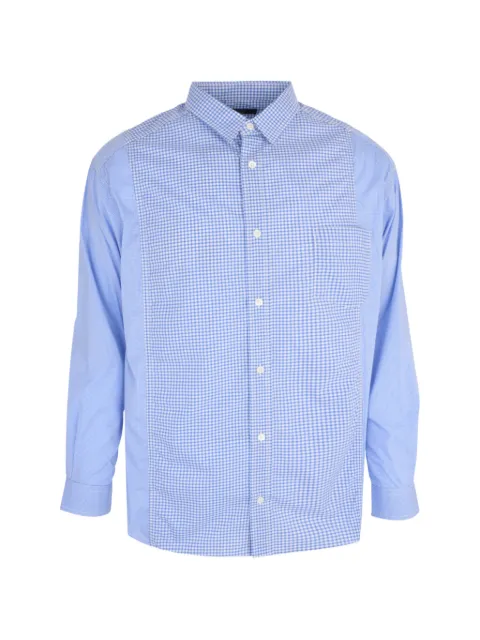 Comme des Garçons Homme gingham panel shirt Blue HQB026