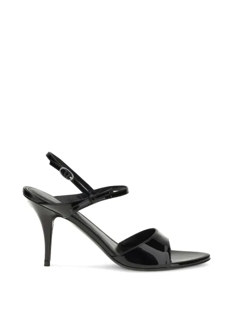 Balenciaga 90mm Avenue leather sandals Black 865845WB1F3