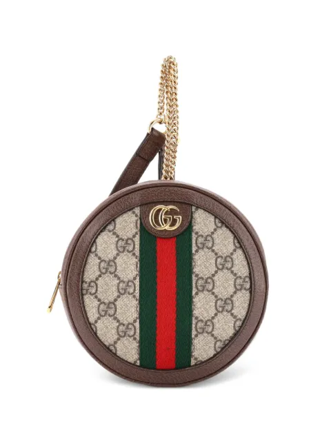 Gucci Pre-Owned Ophidia Round GG Coated Canvas Mini backpack Brown MF08NO8Z0C37UY5Q