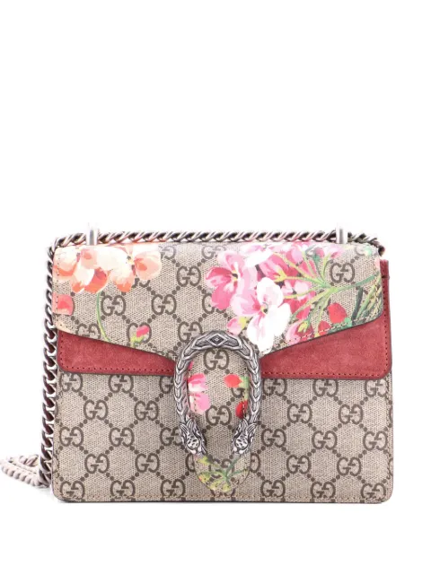 Gucci Pre-Owned Dionysus Bag Blooms Print GG Coated Canvas Mini shoulder bag Brown 46W21KNQ5IHRM7ZL