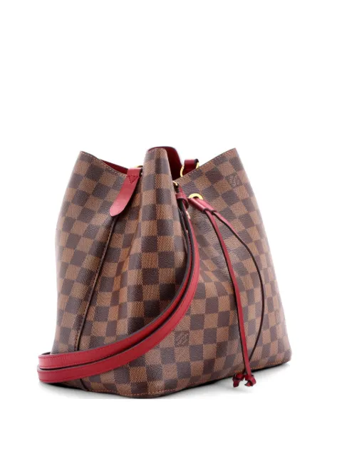 Louis Vuitton Pre-Owned NeoNoe Handbag Damier with Leather MM bucket bag Brown D8RXSERTIDZ2IUZD