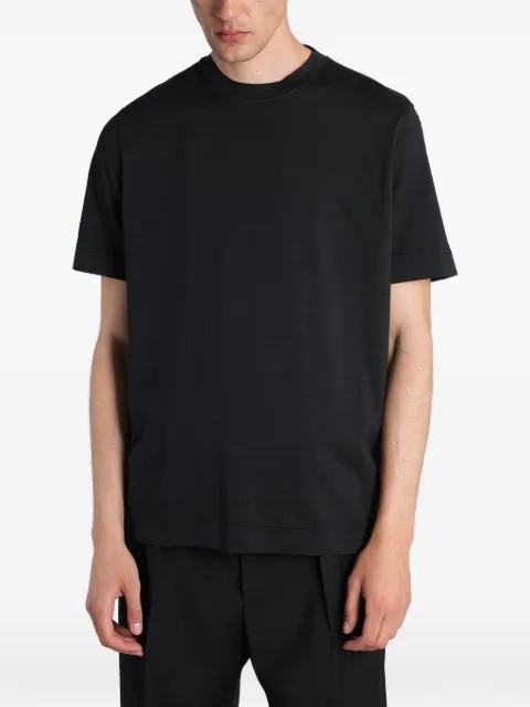 Tagliatore crew-neck short-sleeve T-shirt Black GSE260826E159
