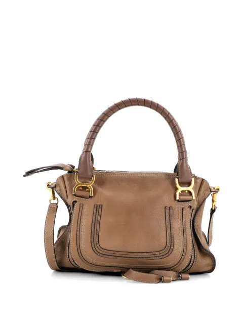 Chloé Pre-Owned Marcie Leather Medium satchel Brown 9B6FWLXQUQTSNKMZ