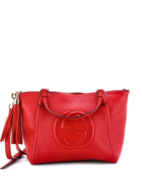 Gucci Pre-Owned Soho Convertible Top Handle Bag Leather Small satchel Red 9A5M2OAF2DSH2BUV