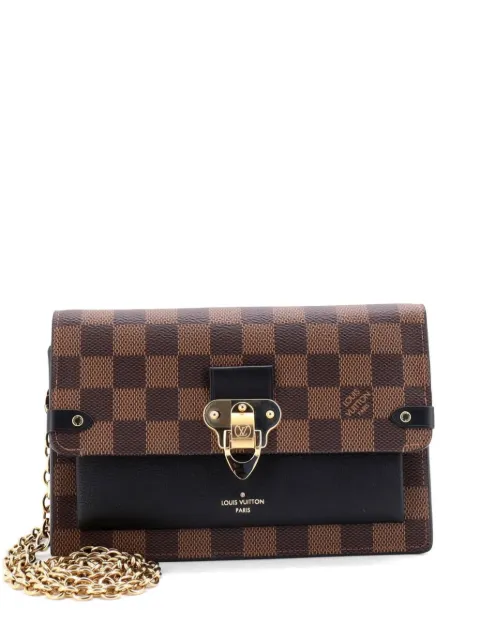 Louis Vuitton Pre-Owned Vavin Chain Wallet NM Damier with Leather crossbody bag Black THW4DXFUFRJCLXBN