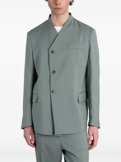 Costumein Arnaldo asymmetric-fastening blazer Green 26S33